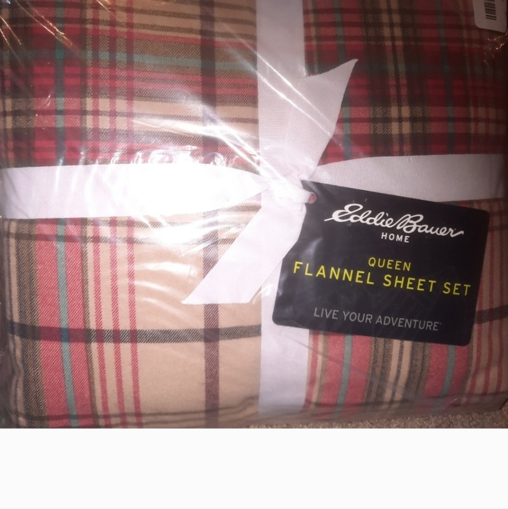 New Eddie Bauer flannel sheet set